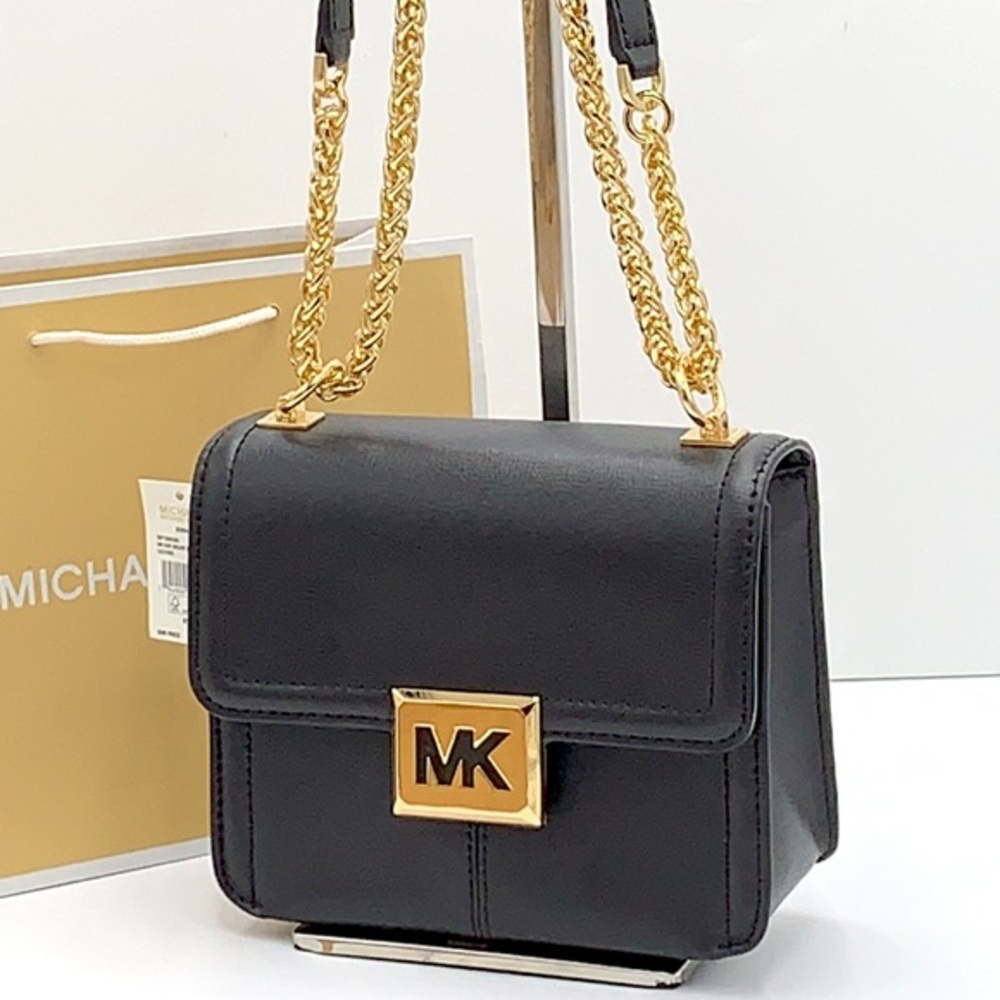 MICHAEL KORS SONIA SMALL SHOULDER XBODY BLACK